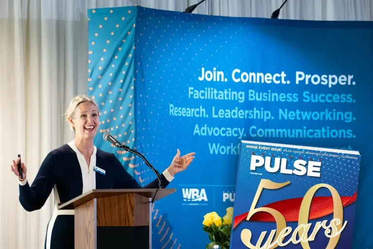 Kum lund speaking at whatcom business alliance